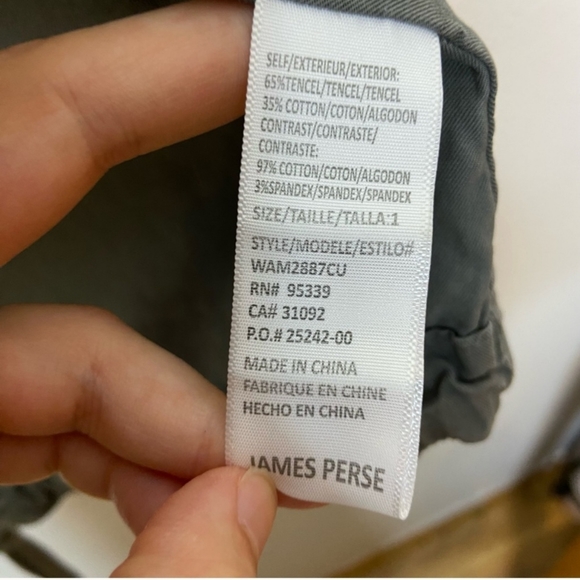 Standard James Perse Full Zip Utility Military Jacket - Picture 6 of 14